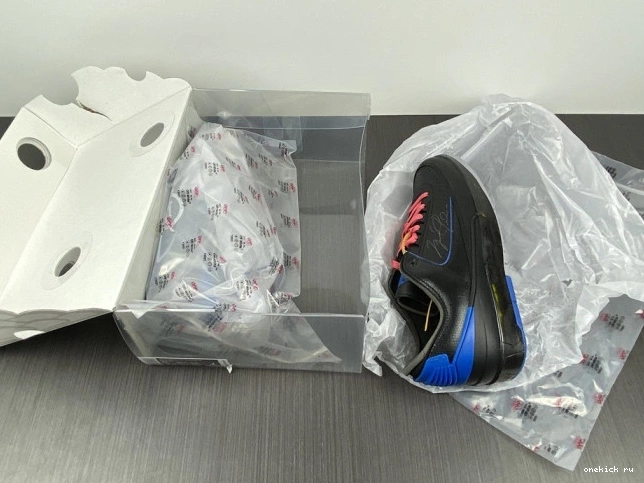 Rep Onekick Blue Off-White Jordan DJ4375-004 Low 2 Retro SP Black 0728